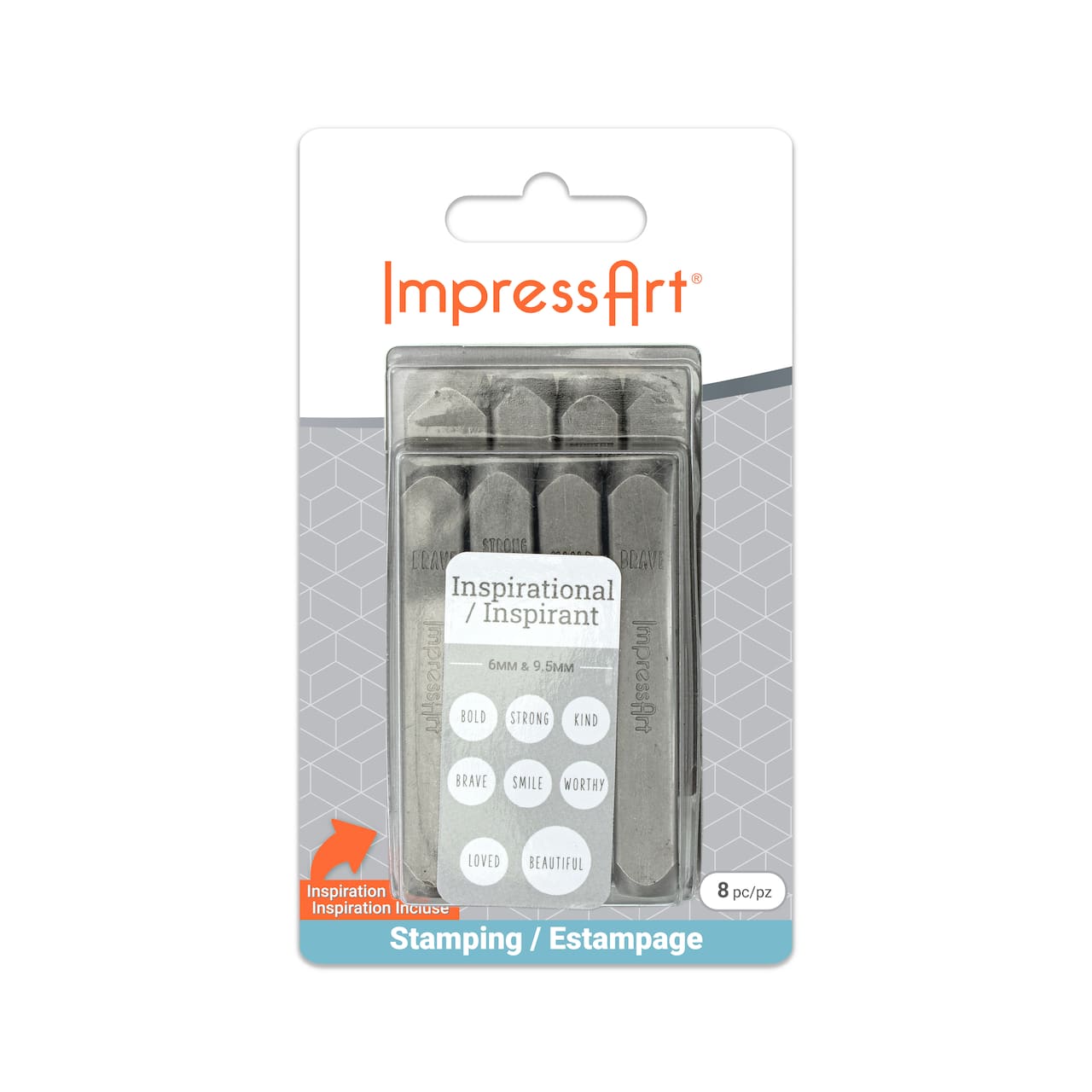 ImpressArt® 6mm & 9.5mm Inspirational Metal Stamps Pack